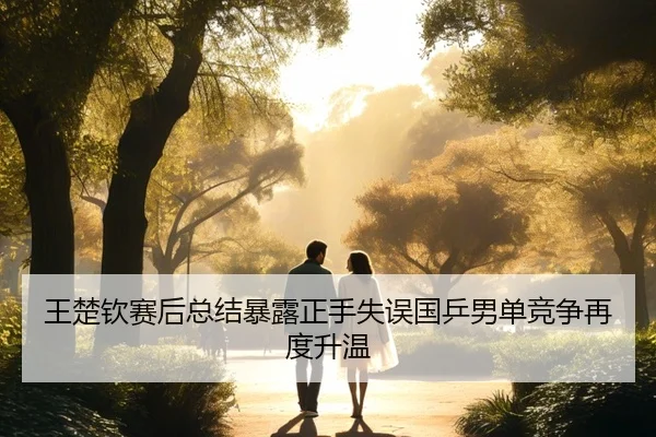 王楚钦赛后总结暴露正手失误国乒男单竞争再度升温 - ManBetX